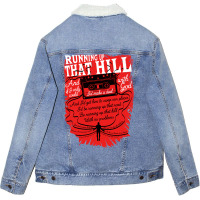 Running Up That Hill Unisex Sherpa-lined Denim Jacket | Artistshot