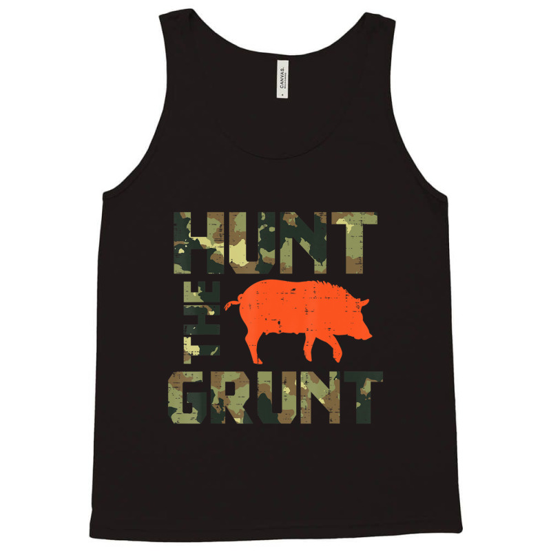 Hot Trend Camo Hunt The Grunt Hog Vintage Wild Boar Hunting Hunt Dad Tank Top | Artistshot