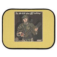 The M41a Does My Talking Rear Car Mat | Artistshot