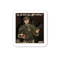 The M41a Does My Talking Sticker | Artistshot