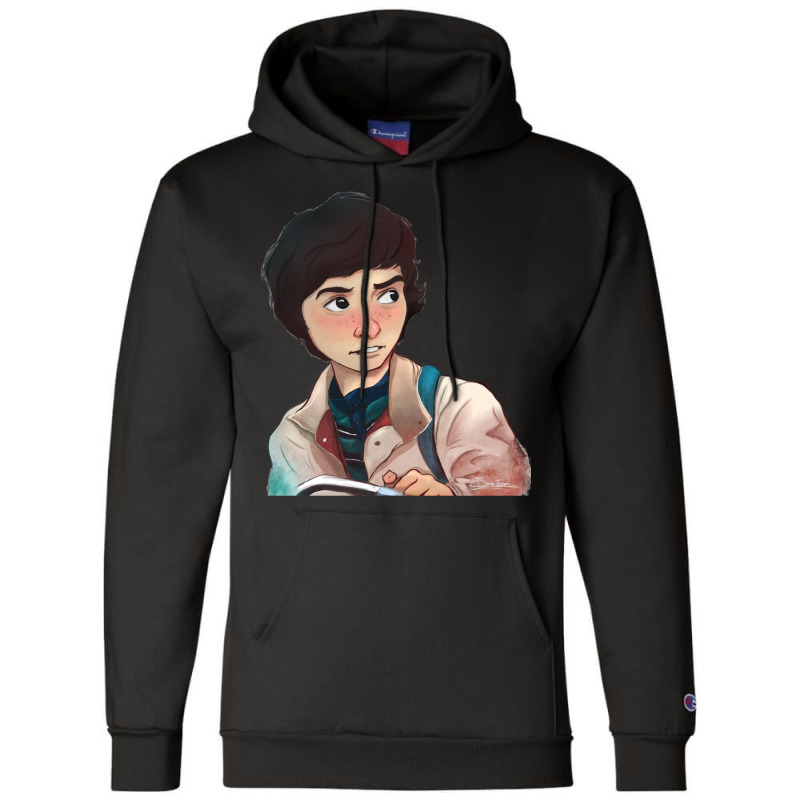 Mike Wheeler Champion Hoodie by preetynikomek | Artistshot