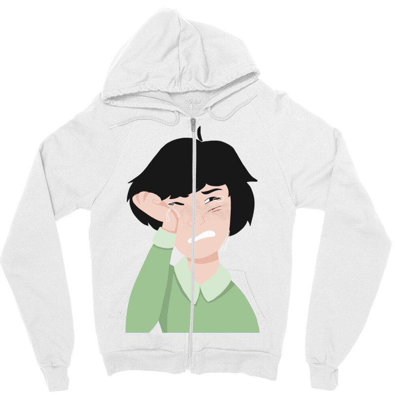 Mike Wheeler 1 Zipper Hoodie by preetynikomek | Artistshot