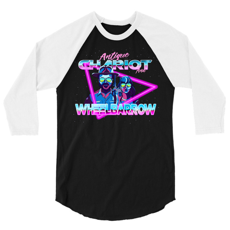 Antique Chariot And Wheelbarrow 80s Retro Fanart 3/4 Sleeve Shirt by kakhuwoldtf | Artistshot