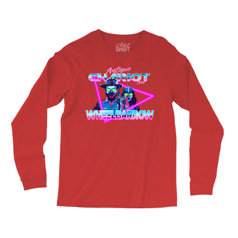 Antique Chariot And Wheelbarrow 80s Retro Fanart Long Sleeve Shirts by kakhuwoldtf | Artistshot