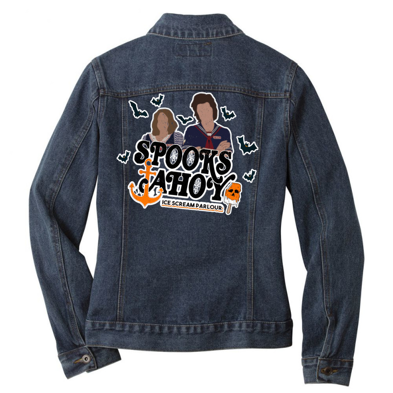 Spooks Ahoy Ice Scream Parlour Ladies Denim Jacket by stiipprziguii | Artistshot