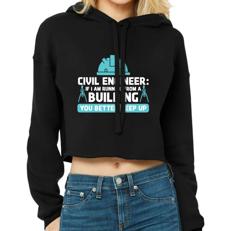 Engineer Ingeniero Civil Civil Engineering Cropped Hoodie by JamesArtists | Artistshot