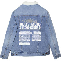 Engineering Computer Civil Understanding Engineers Unisex Sherpa-lined Denim Jacket | Artistshot