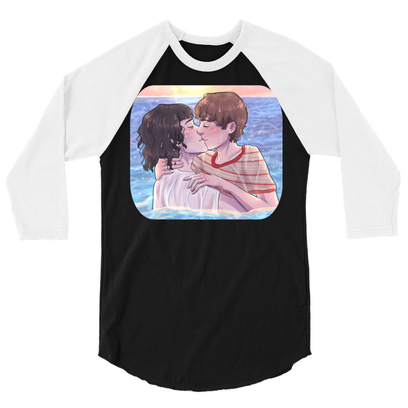 Byler Kissing In The Ocean 3/4 Sleeve Shirt by kakhuwoldtf | Artistshot