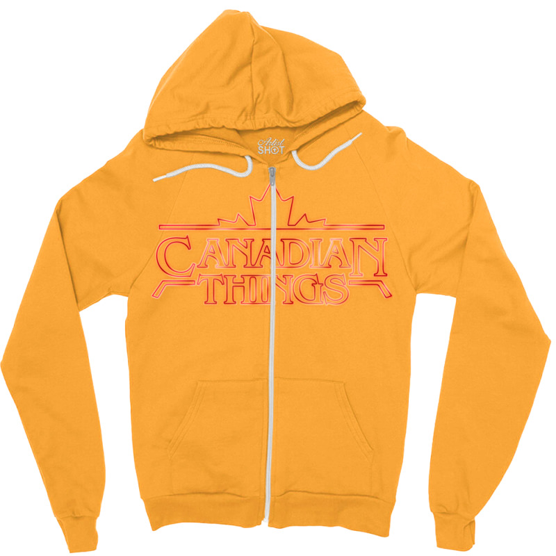 Canadian Things Zipper Hoodie by kakhuwoldtf | Artistshot