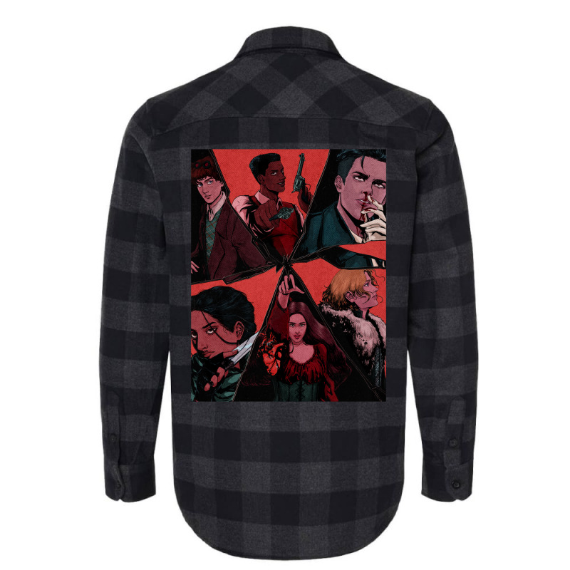 Six Of Crows Illustration (textured) Flannel Shirt | Artistshot