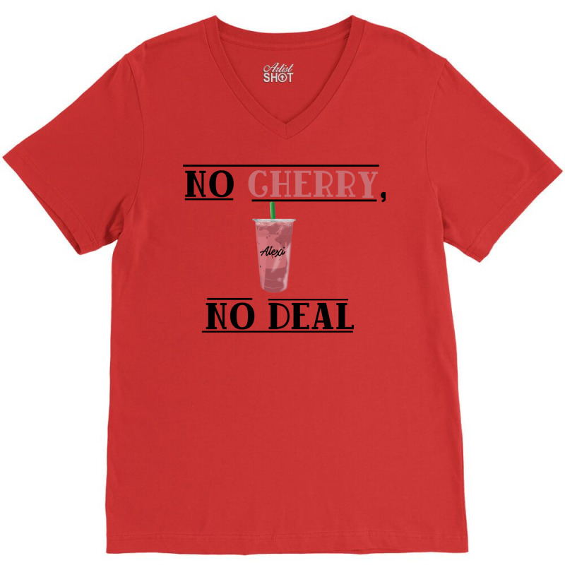 No Cherry1 V-Neck Tee by preetynikomek | Artistshot