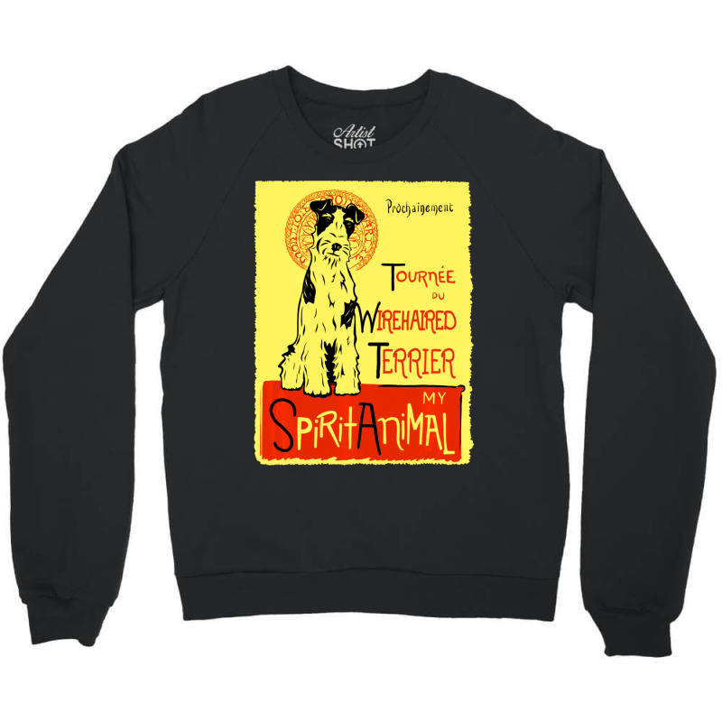 Hot Trend Cute Wire Haired Terrier Dog Art Wire Fox Terrier Crewneck Sweatshirt | Artistshot