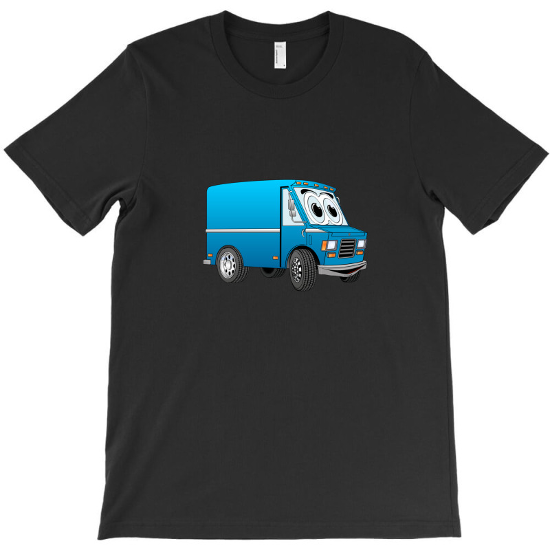 Blue Mini Van Cartoon T-Shirt by JenniferJones | Artistshot