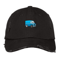 Blue Mini Van Cartoon Vintage Cap | Artistshot