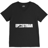 Equestrian S Designs Equestrian S ,grey ,small V-neck Tee | Artistshot