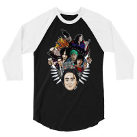 Park Chan Wook   Mash Up Tribute 3/4 Sleeve Shirt | Artistshot