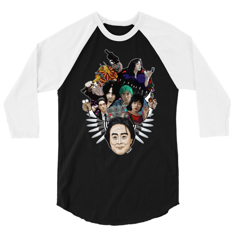 Park Chan Wook   Mash Up Tribute 3/4 Sleeve Shirt by preetynikomek | Artistshot