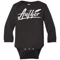 Author Novel Book Creative Writing T Shirt Long Sleeve Baby Bodysuit | Artistshot