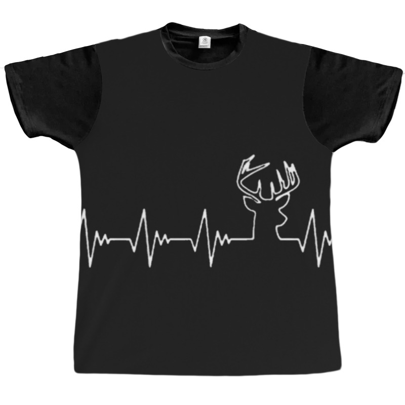 Limited Edition Deer Hunting Heartbeat Graphic T-shirt by Berrios Crisp | Artistshot