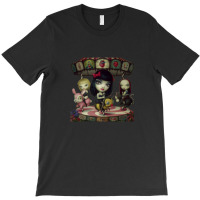 Jack Off Jill Clear Hearts Gray Flowers T-shirt | Artistshot