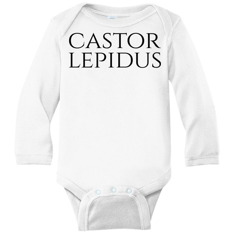 Castor Lepidus   Nice Beaver   Ambiguous Adult Humor   Latin T Shirt Long Sleeve Baby Bodysuit by alysestick8m7 | Artistshot