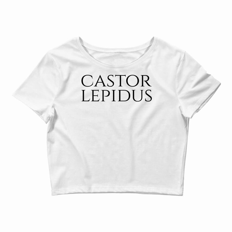 Castor Lepidus   Nice Beaver   Ambiguous Adult Humor   Latin T Shirt Crop Top by alysestick8m7 | Artistshot