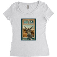 Donkey Why Hello Sweet Cheeks Women's Triblend Scoop T-shirt | Artistshot