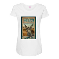 Donkey Why Hello Sweet Cheeks Maternity Scoop Neck T-shirt | Artistshot