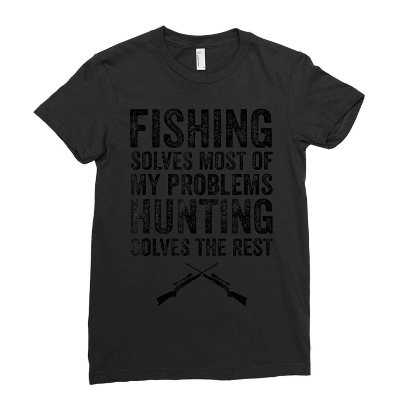 Hot Trend Fishing & Hunting Outfit Hunter Ladies Fitted T-Shirt by Bostic Walling | Artistshot