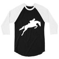 Hot Trend Cute English Riding Hunter Jumper Horse Girl Equestrian 3/4 Sleeve Shirt | Artistshot