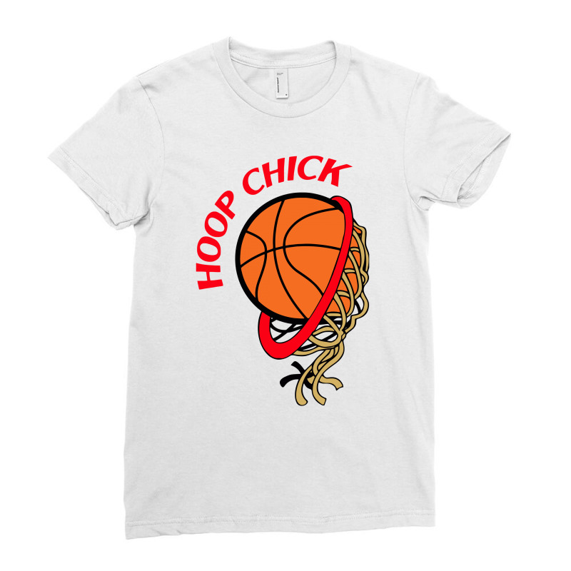 Hoop Chick Ladies Fitted T-shirt | Artistshot