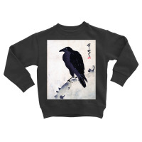 Japanese Art, Japanese Woodblock Art Print Crow Kyosai Toddler Sweatshirt | Artistshot