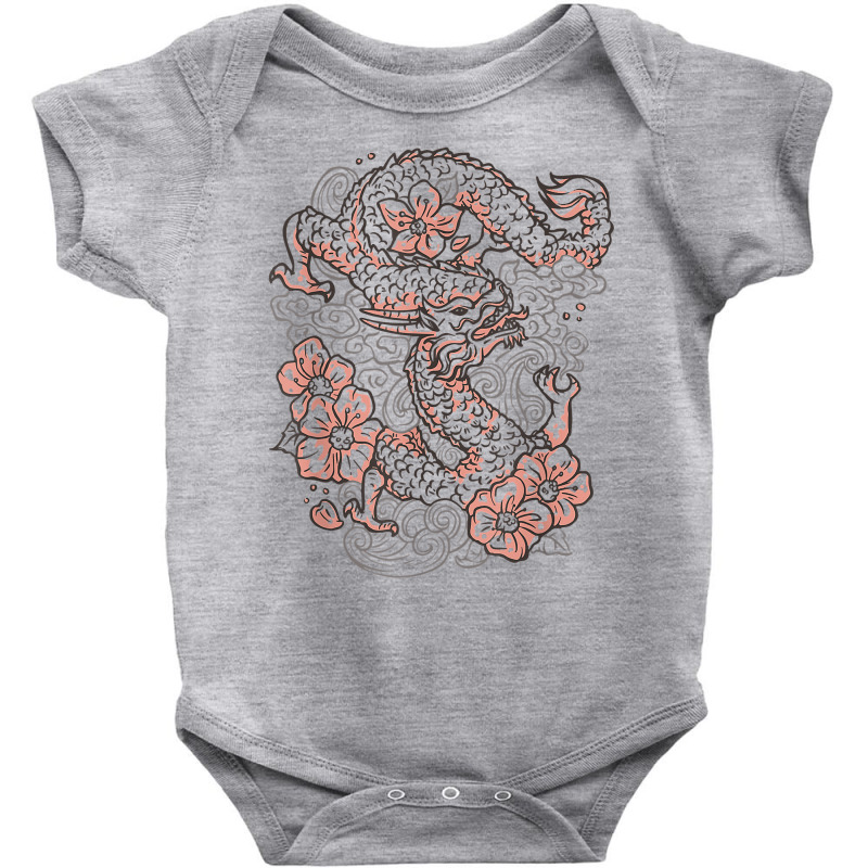 Chinese Vietnamese New Year 12 Zodiacs Calligraphy Dragon T Shirt Baby Bodysuit | Artistshot