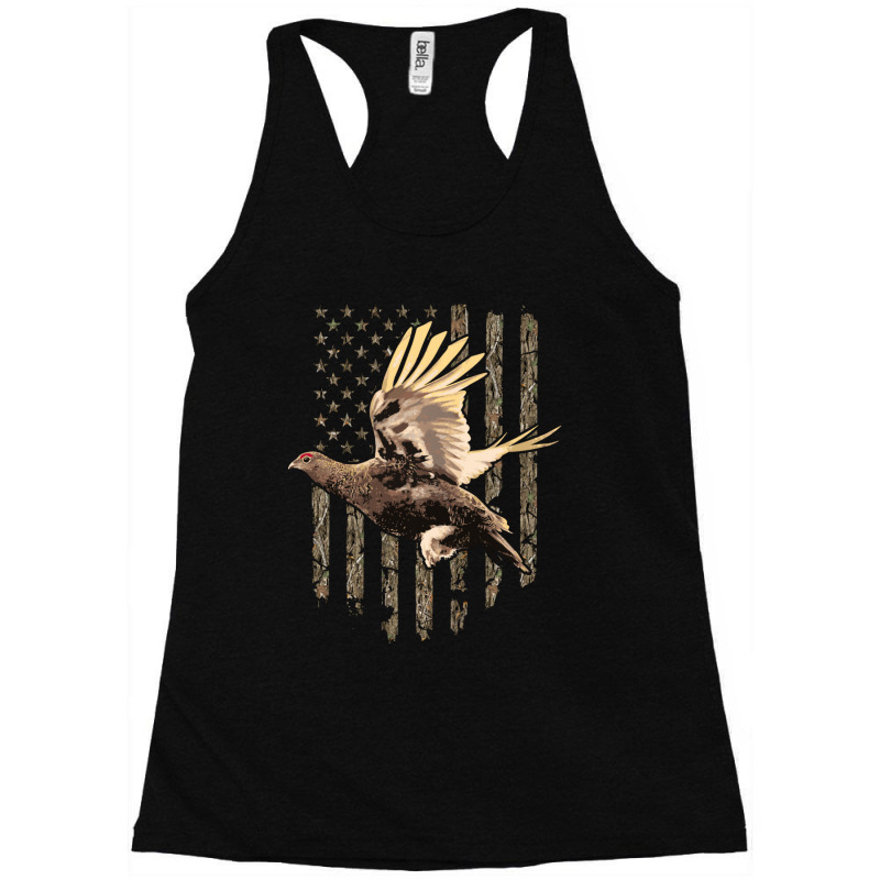 Trending Grouse Hunting Game American Flag Tree Camouflage Hunter Racerback Tank by Bostic Walling | Artistshot