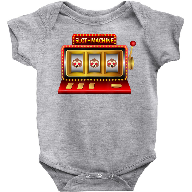 Cute Sloth Machine Slot Machine Gambling Man Women Casino T Shirt Baby Bodysuit | Artistshot