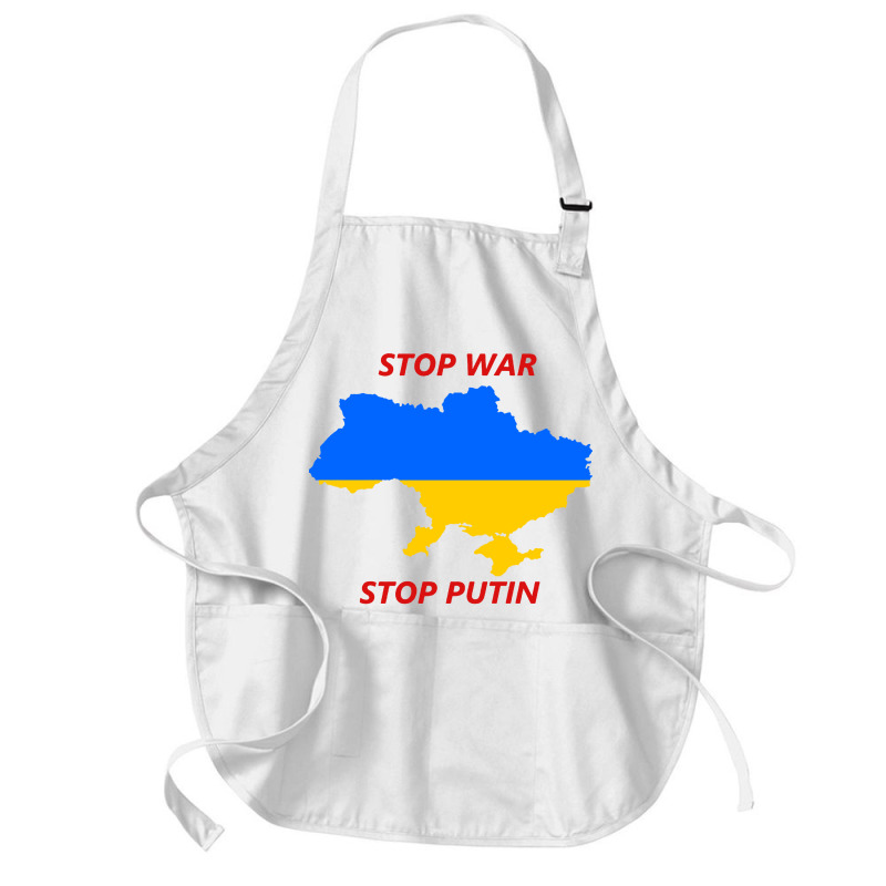 Stop War Stop Putin Medium-length Apron | Artistshot