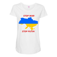 Stop War Stop Putin Maternity Scoop Neck T-shirt | Artistshot