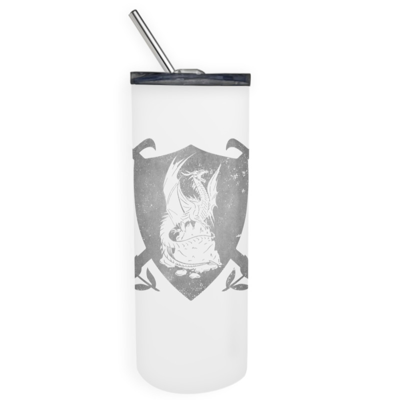 Dragon Crossed Swords Shield Medieval Heraldry Art Graphic T Shirt Skinny Tumbler | Artistshot