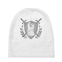 Dragon Crossed Swords Shield Medieval Heraldry Art Graphic T Shirt Baby Beanies | Artistshot