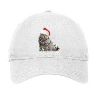 Exotic Shorthair Cat Christmas Lights Xmas Cat Lover T Shirt Adjustable Cap | Artistshot