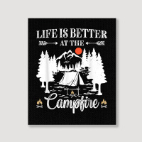 Funny Camping Saying For Men Women Kids Camper Camp Campfire T Shirt Portrait Canvas Print | Artistshot