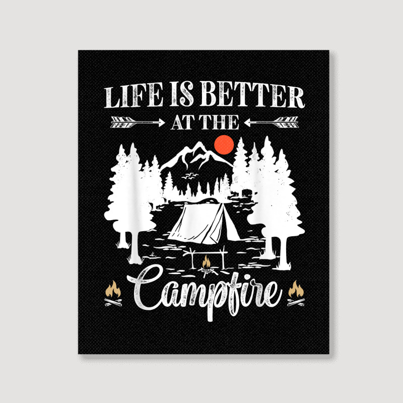 Funny Camping Saying For Men Women Kids Camper Camp Campfire T Shirt Portrait Canvas Print | Artistshot