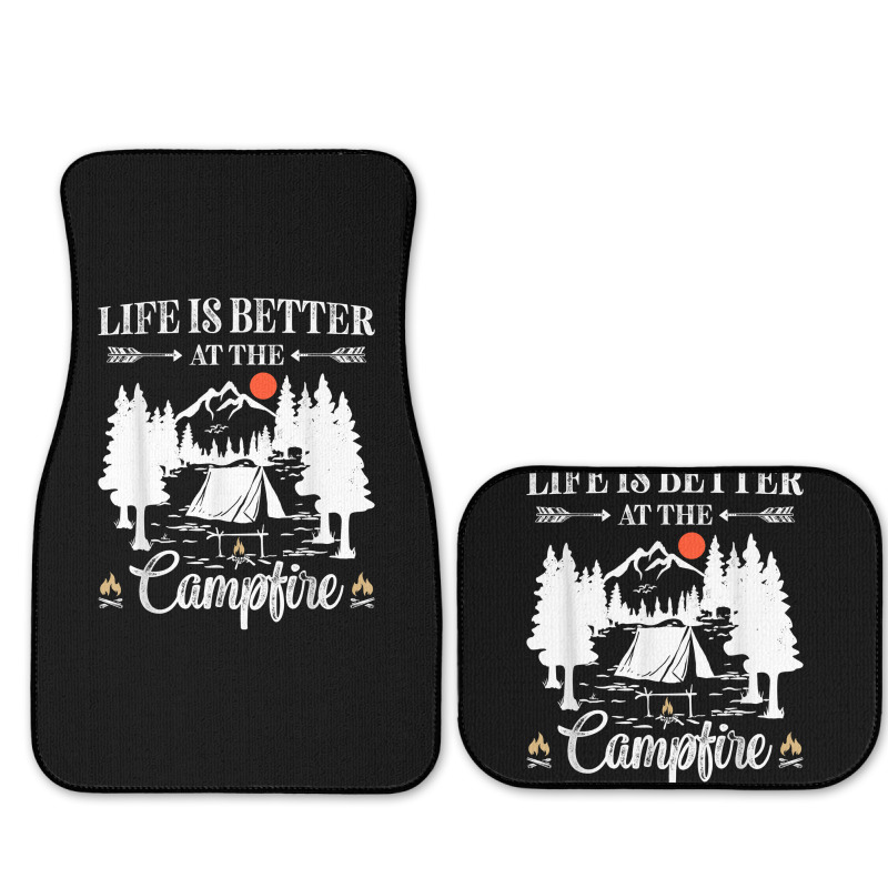 Funny Camping Saying For Men Women Kids Camper Camp Campfire T Shirt Full Set Car Mats | Artistshot