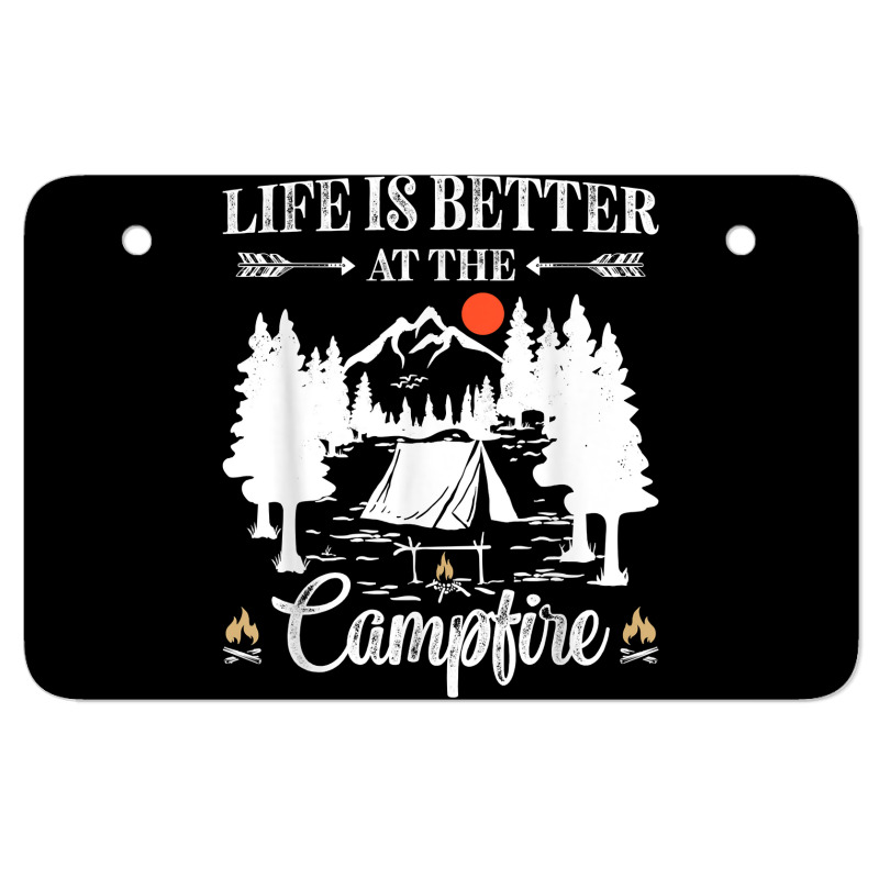 Funny Camping Saying For Men Women Kids Camper Camp Campfire T Shirt Atv License Plate | Artistshot