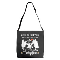 Funny Camping Saying For Men Women Kids Camper Camp Campfire T Shirt Adjustable Strap Totes | Artistshot