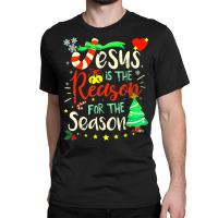 Funny Christmas Pajamas Jesus Is The Reason For The Season T Shirt Classic T-shirt | Artistshot