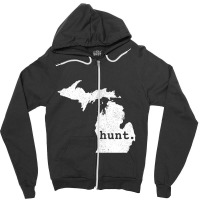 Limited Edition Hunt Michigan Bowhunting State Deer Hunting For Hunter Zipper Hoodie | Artistshot