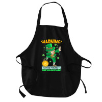 St Patricks Day Irish Dabbing Leprechaun St Patrick S Day Medium-length Apron | Artistshot