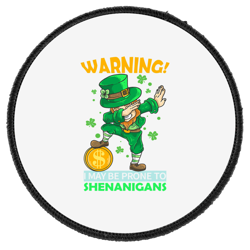 St Patricks Day Irish Dabbing Leprechaun St Patrick S Day Round Patch | Artistshot