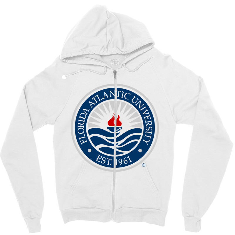 Florida Atlantic University Seal Zipper Hoodie by Resrina | Artistshot